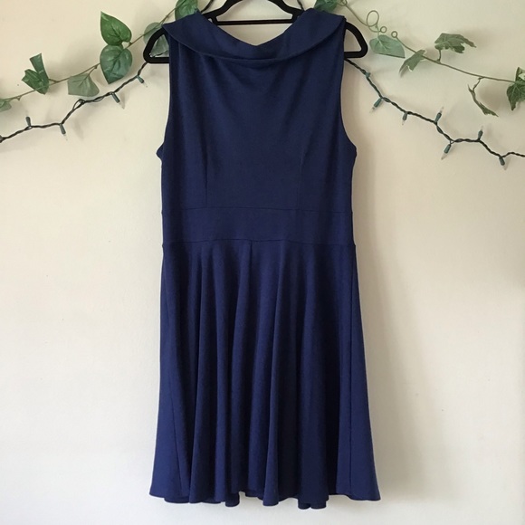 NWT ASOS Navy Dress - Picture 2 of 4